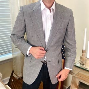 NEW Brioni Glenn Plaid & Houndstooth Sport Jacket 40S